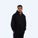 Premium Full Zip Hoodie - Black
