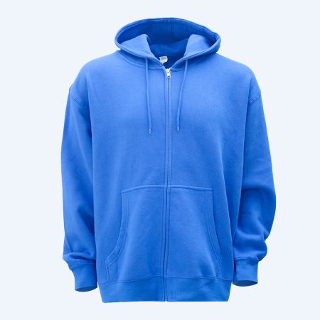 Premium Full Zip Hoodie - Royal Blue