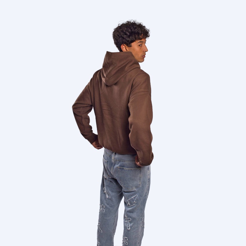 Boxy Hoodie - Brown