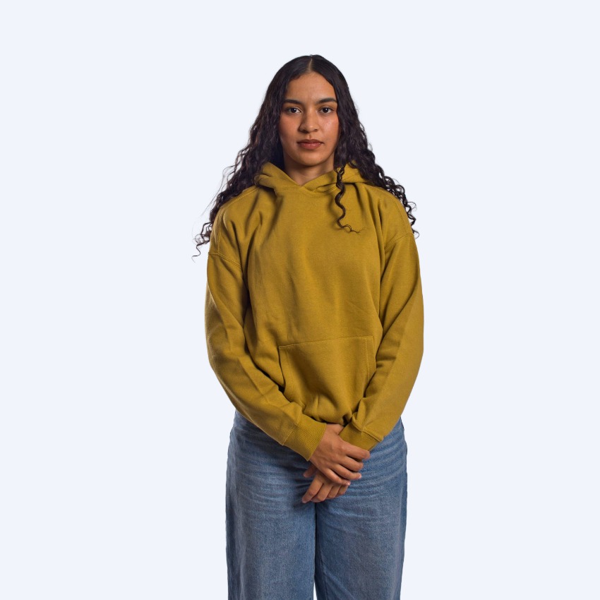 Boxy Hoodie - Mustard
