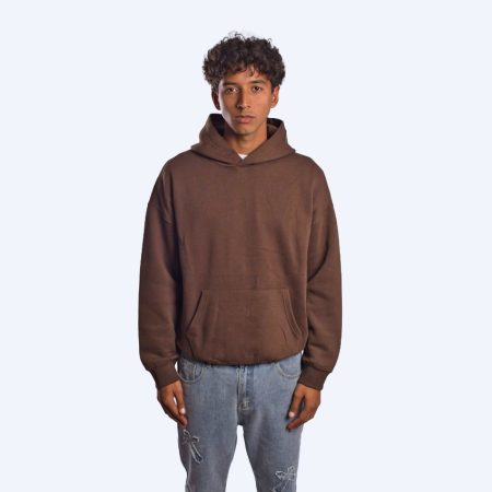 Boxy Hoodie - Brown